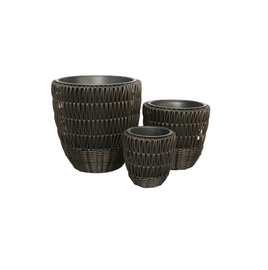 Puķu pods 7121672 B, brūna/vara