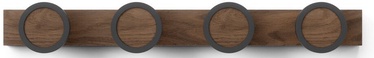 Вешалка для одежды Umbra Hub Rail 1016843-048, коричневый/черный