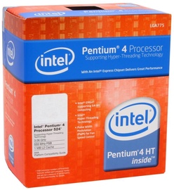Процессор Intel 4 524 Intel Pentium 4 524 3.06Ghz 1MB Tray, 3.06ГГц, LGA 775, 1МБ