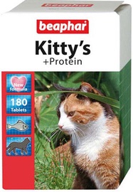 Пищевые добавки, витамины для кошек Beaphar Kittys With Protein 180 Tablets