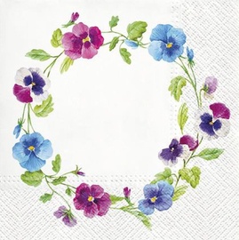 Paw Decor Collection Pancy Wreath Napkins 33x33cm