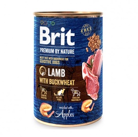 Märg koeratoit Brit Premium By Nature Lamb With Buckwheat, 0.4 kg