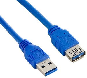 4World Cable USB / USB Blue 0.5m