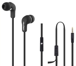 Ausinės Qoltec In-Ear Headphones w/Microphone Black