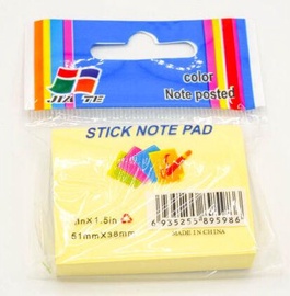 Avatar Stick Note Pad 38x51mm Yellow