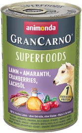 Animonda GranCarno Superfoods Dog Wet Food With Lamb 400g