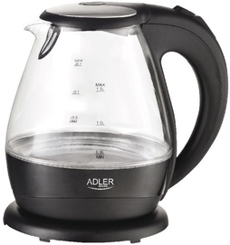 Elektriline veekeetja Adler AD 1224, 1.5 l, must