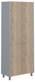 Skyland Offix New Office Cabinet OHC 87.1 Light Sonoma Oak/Metallic