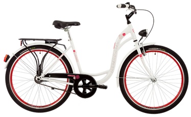 Dviratis Kenzel Dream 3V 46cm 28" White Red 17