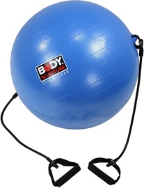 Body Sculpture Anti-Burst Gym Ball + Fitness Rubber Bands 65cm Blue