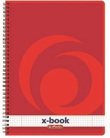 Herlitz Spiral Pad X Book A4/80 Red 5pcs