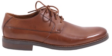 Clarks 261241758 Becken Plain Leather Shoes Brow 45