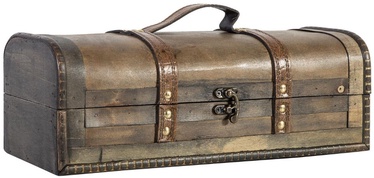 Home4you BAO Wine Bottle Case 36x12xH12cm Antique/Gray