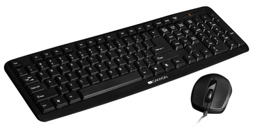 Canyon Multimedia Keyboard+Mouse RU Black