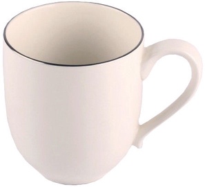 Krūzīte Quality Ceramic, balta, 0.31 l
