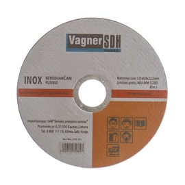 Pjovimo diskas Vagner SDH, 125 x 0.8 x 22.23 mm