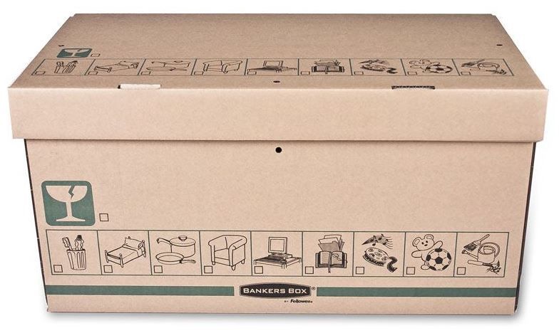 Kaanega hoiukarp Fellowes, pruun, 31.2 x 62.8 x 33.8 cm