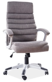 Biuro kėdė Q-087, 50 x 66 x 115 - 125 cm, pilka
