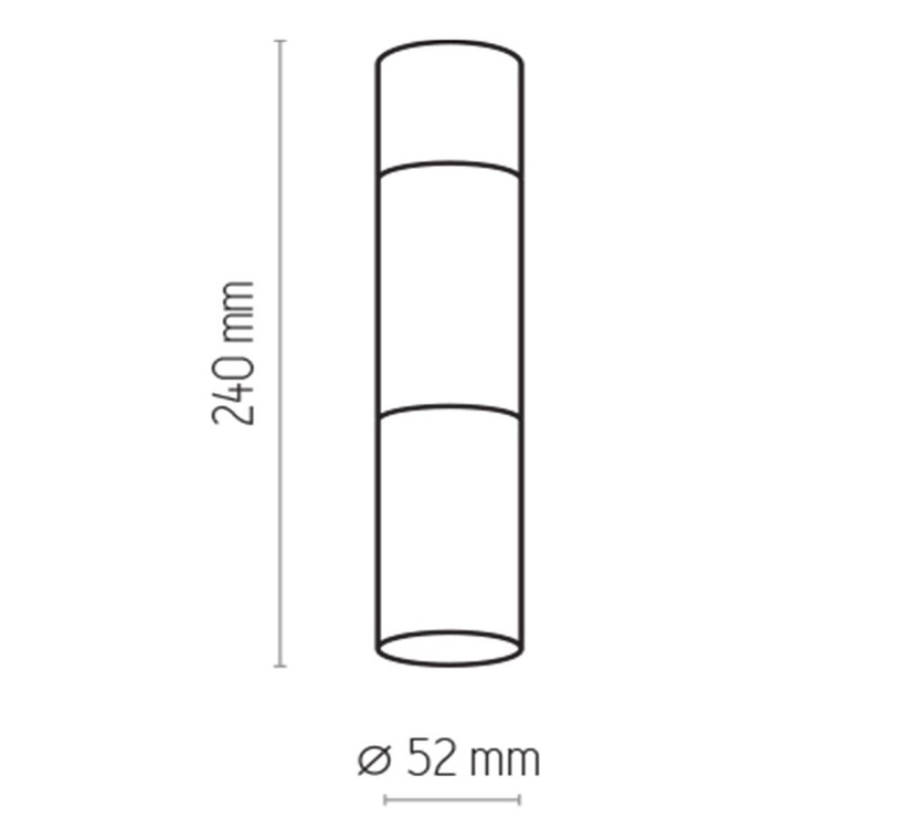 Piestiprināta lampa griesti TK Lighting Elit Black, GU10, melna