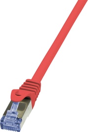 Logilink Patch Cable CAT 6A 10G S/FTP PrimeLine 0.25m Red
