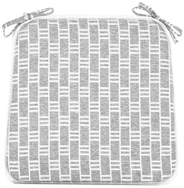 Home4you Florida Chair Pad 39x39cm Gray Plaid