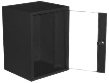Netrack Wall Cabinet 10'' 9U/300mm Glass Graphite