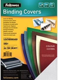 Fellowes Delta A4 Binding Cover Leather Grey