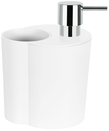 Spirella Soap Dispenser With Glass Sun&Moon White