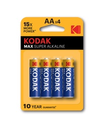 Батарейка Kodak, AA, 4 шт.