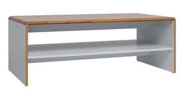 Black Red White Bari Coffee Table White/Oak