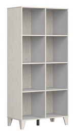 Plaukts Black Red White Stanford Plywood/Light Gray