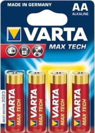 Varta Max Tech Alkaline Batteries R6 4x AA
