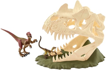 Schleich Large Skull Trap With Velociraptor 42348
