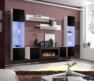 ASM Fly M3 Living Room Wall Unit Set Black/White