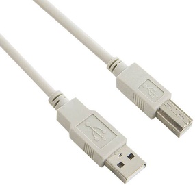 4World USB Type A To USB Type B 5m Gray