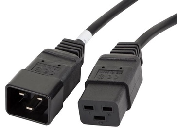 Lanberg Cable IEC 320 C19/IEC 320 C19 Black 1.5m