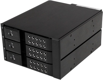 HDD/SSD korpuss StarTech 3 Bay Aluminum Trayless Hot Swap Mobile Rack Backplane, 3.5"