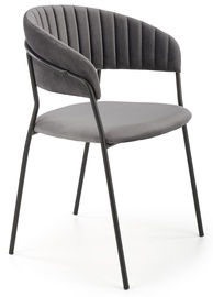 Söögitoa tool K426, must/hall, 57 cm x 54 cm x 79 cm