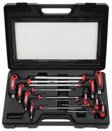 KSTools ERGOTORQUEplus T-handle Ball Ended Hexagon Key Wrench Set 9pcs