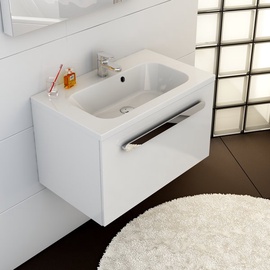 Vannas istabas izlietne Ravak Chrome 600, kompozītmateriāls, 600 mm x 490 mm x 165 mm