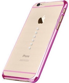 X-Fitted Six Stones Swarovski Crystals Back Case For Apple iPhone 6/6s Pink