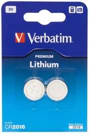 Verbatim Battery CR2016 2pcs