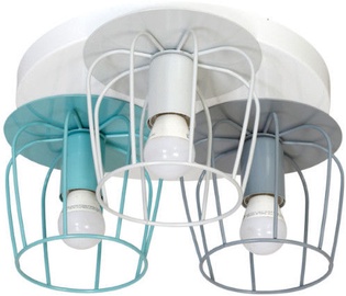 Milagro Carlos 530 Ceiling Lamp 3x60W E27 Turquoise Blue/Gray/White