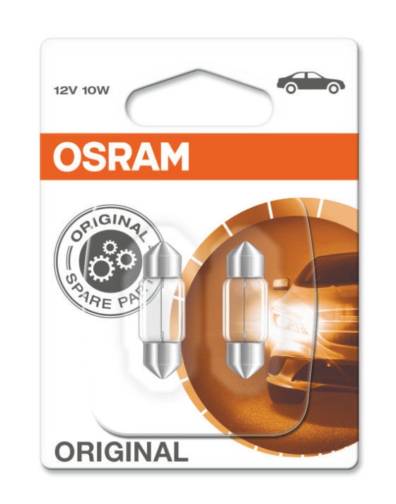 Автомобильная лампочка Osram 6438-02B, Накаливания, прозрачный, 12 В