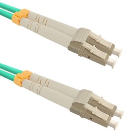 Juhe Qoltec Fiber Optic Cable Multimode LC/UPC to LC/UPC 50/125 OM3 LC/UPC, LC/UPC, 5 m, roheline