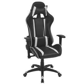 Kontoritool VLX Reclining 20163, valge/must