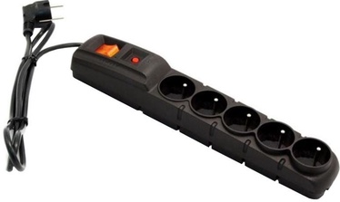 HSK Data Surge Protector 5 Outlet Black 1.8m