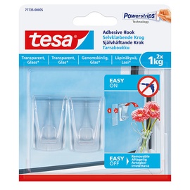 Āķis Tesa Powerstrips, 2 gab., caurspīdīga