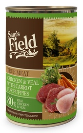 Sam's Field True Meat Chicken & Veal w/ Carrot For Puppies Wet Food 400g