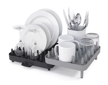 Joseph & Joseph Connect Adjustable 3 Piece Dishrack Grey